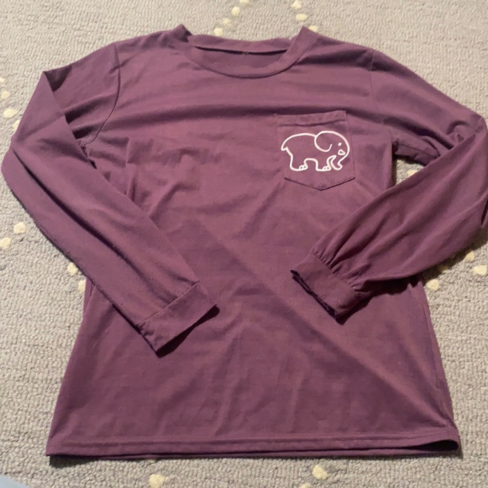 Purple Ivory Ella long sleeve shirt, size xs